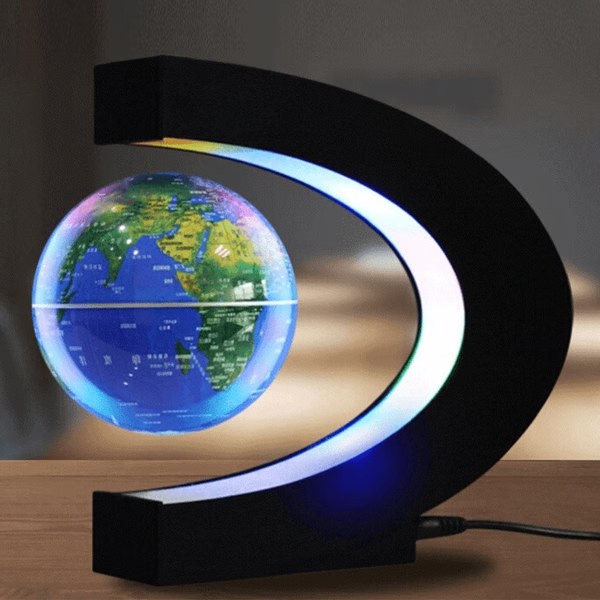 Illuminated Floating Earth Globe with Magnetic Levitation
