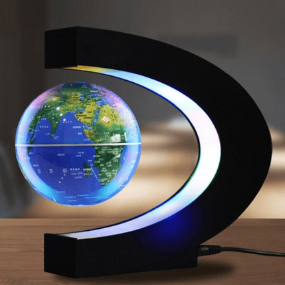Illuminated Floating Earth Globe with Magnetic Levitation