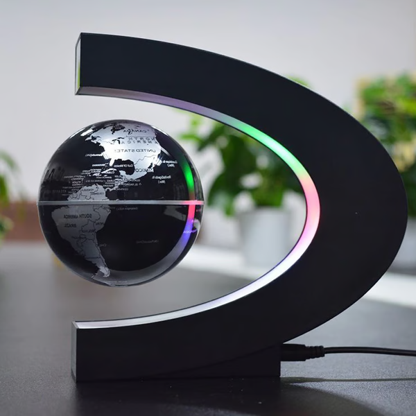 Illuminated Floating Earth Globe with Magnetic Levitation