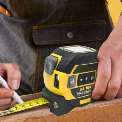 PrecisionPro 3-in-1 Laser Measurement Tool with LCD Display