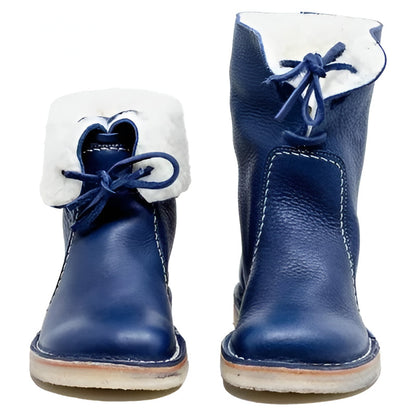 Heritage Waterproof Leather Boots with Cozy Wool Lining