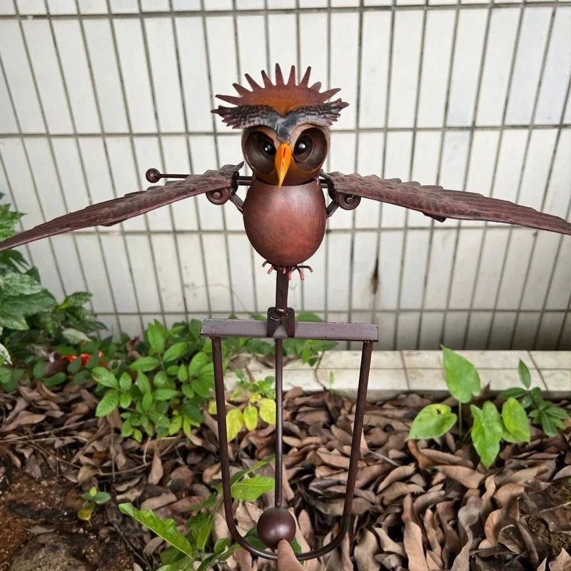 Whimsical Windcatcher: Artistic Outdoor Bird Decor
