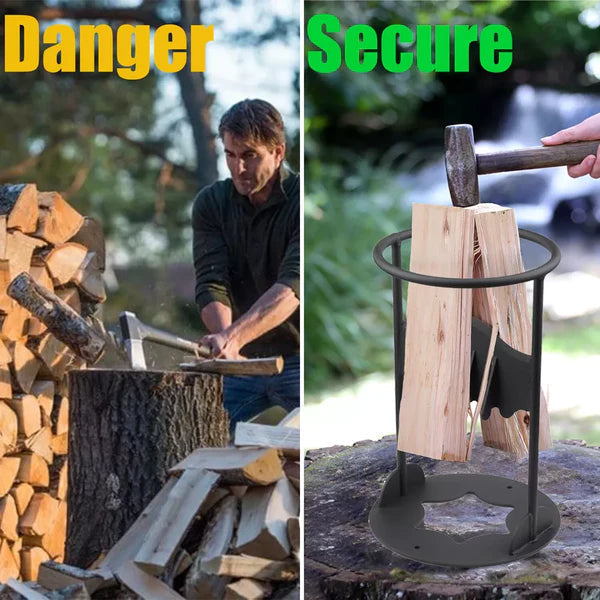 Reliable Cast Iron Firewood Splitting Tool for Safe Kindling