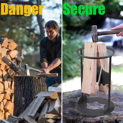 Reliable Cast Iron Firewood Splitting Tool for Safe Kindling