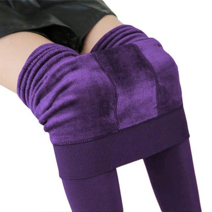 CozyLuxe High-Waisted Stretch Leggings for Winter Warmth