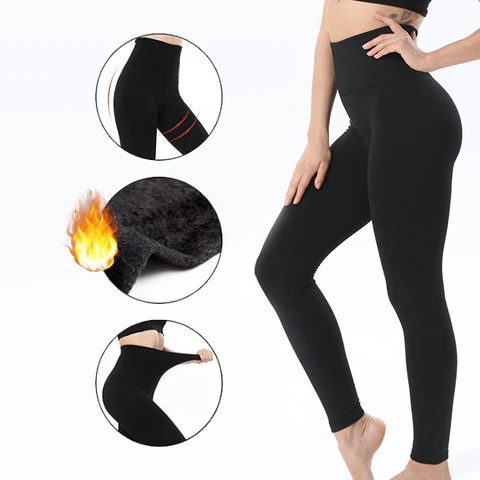 CozyLuxe High-Waisted Stretch Leggings for Winter Warmth