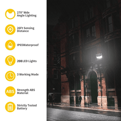 BrightGuard Solar Motion Sensor Light for Outdoor Spaces