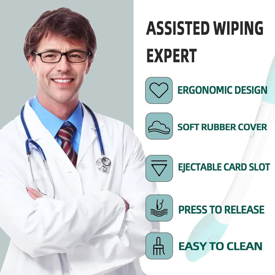 ComfortReach Hygiene Assistant – Effortless Bathroom Care Tool