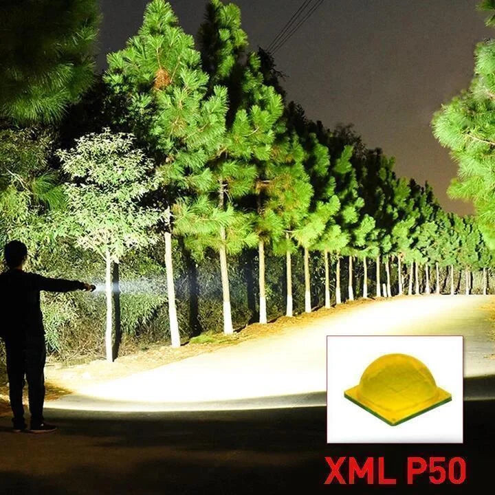 UltraBright 90000 Lumens Rechargeable LED Flashlight