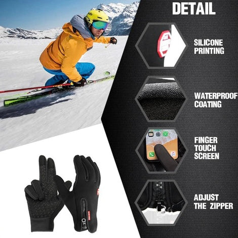 FrostGuard Touchscreen Gloves - Waterproof Winter Fleece