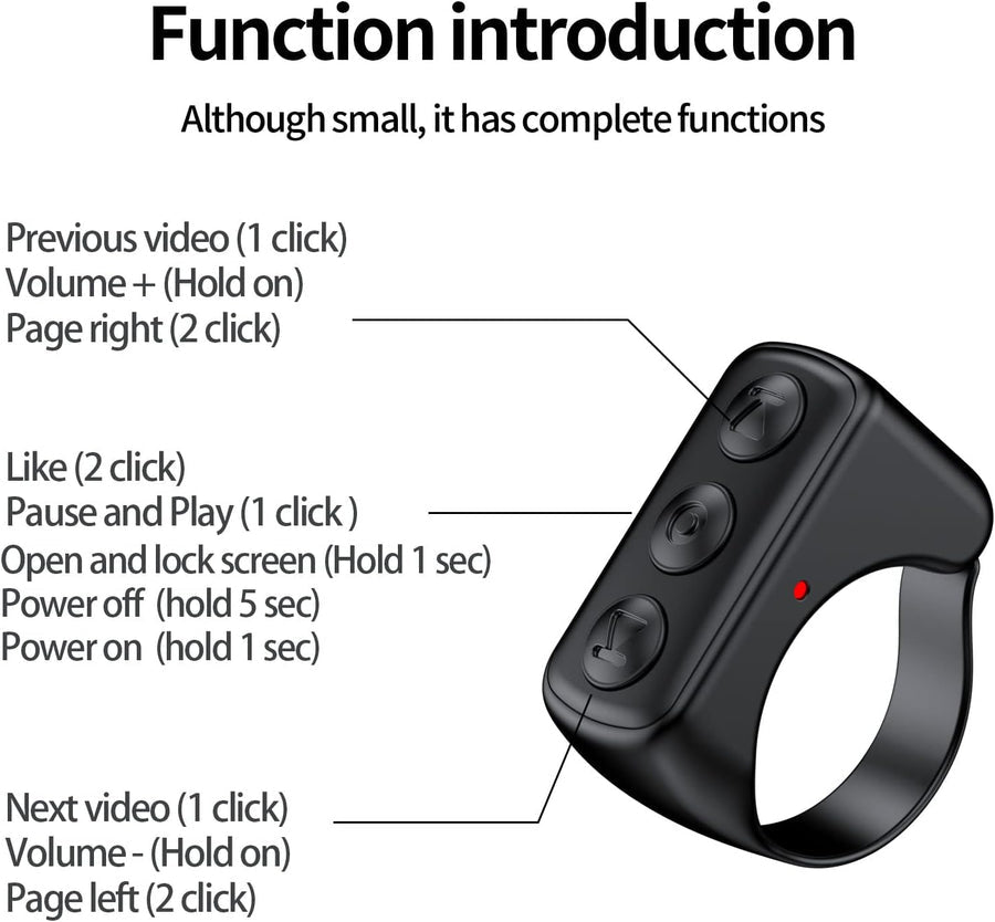 SmartScroll Bluetooth Ring for Effortless Control