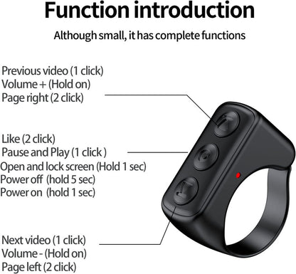 SmartScroll Bluetooth Ring for Effortless Control