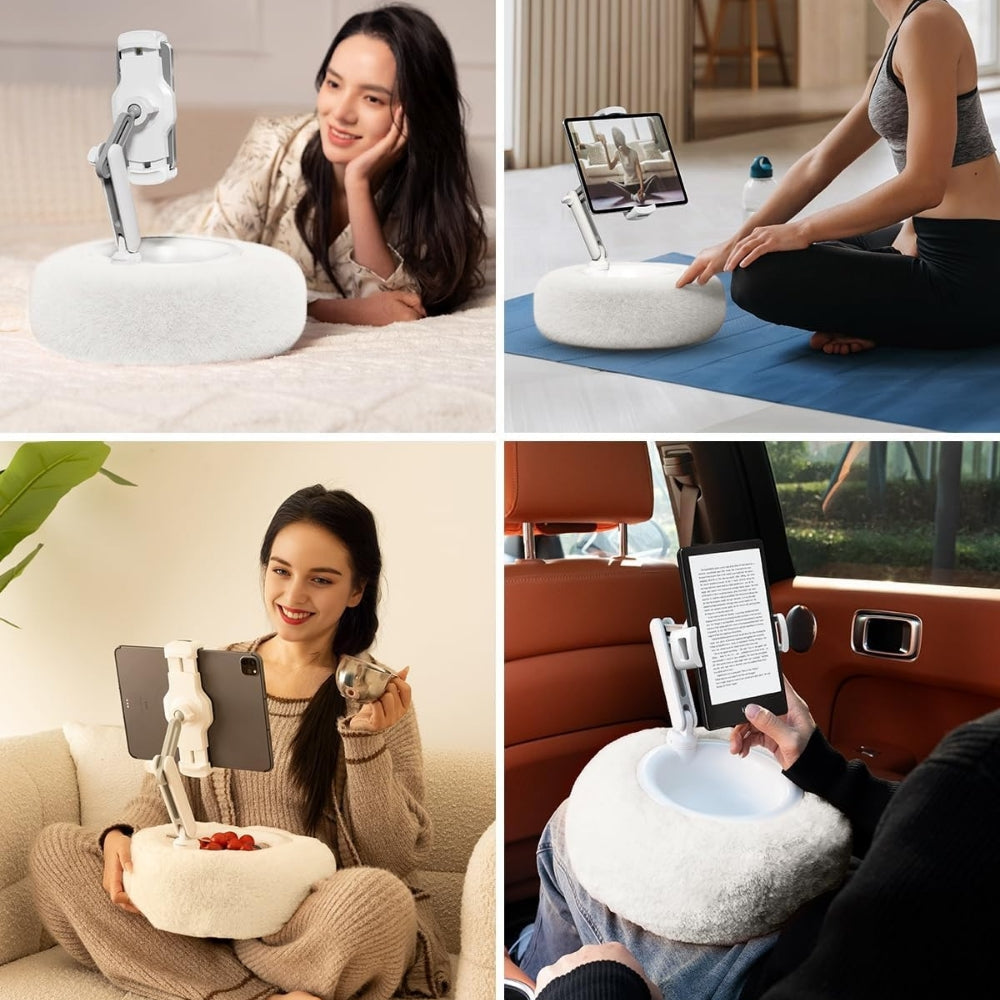 CozyTech Snuggle Buddy: Phone Holder with Snack Bowl