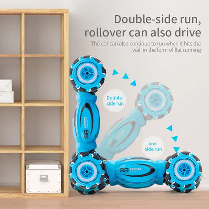 Dynamic Motion Stunt Racer, Dual-Sided Remote Control Vehicle