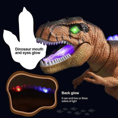 Jurassic Roar Remote-Controlled Dinosaur Toy with LED Lights