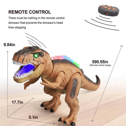 Jurassic Roar Remote-Controlled Dinosaur Toy with LED Lights