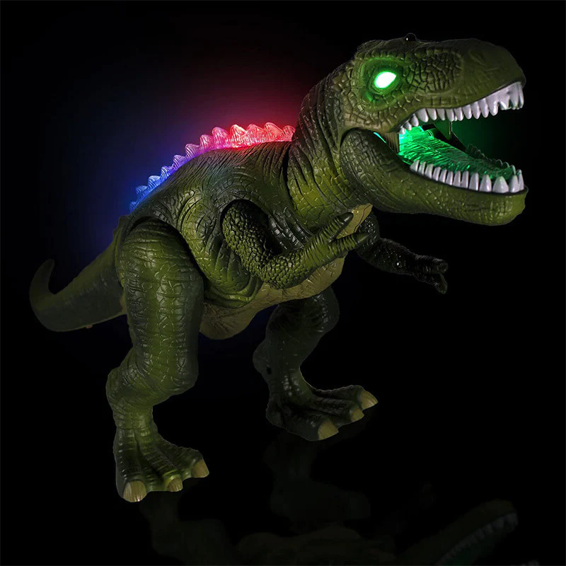 Jurassic Roar Remote-Controlled Dinosaur Toy with LED Lights
