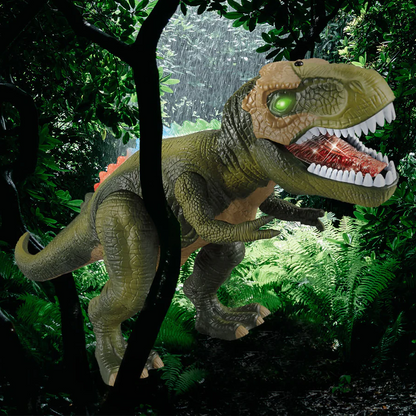 Jurassic Roar Remote-Controlled Dinosaur Toy with LED Lights