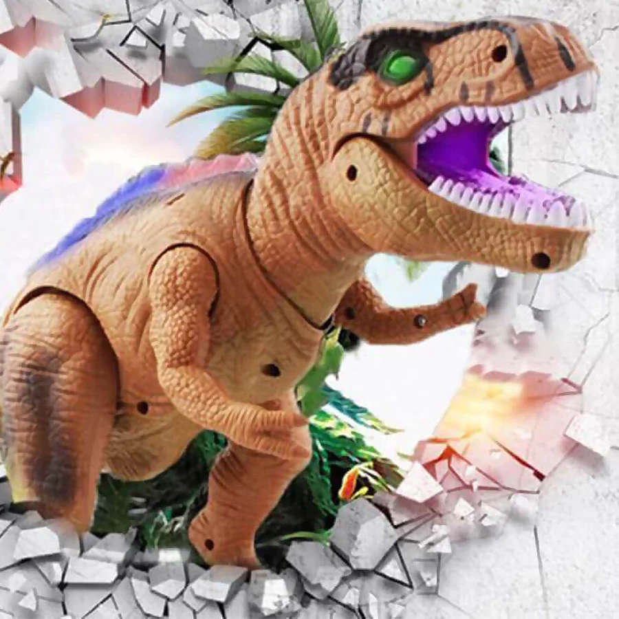 Jurassic Roar Remote-Controlled Dinosaur Toy with LED Lights
