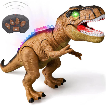 Jurassic Roar Remote-Controlled Dinosaur Toy with LED Lights
