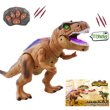 Jurassic Roar Remote-Controlled Dinosaur Toy with LED Lights