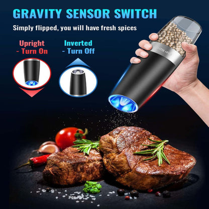 Smart Spice Mill with Gravity Activation and Custom Grind Settings