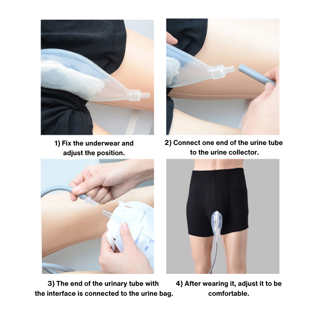 Incontinence Underwear with Built-in Collector Pouch for Comfort