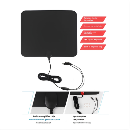 Indoor Digital HD Antenna for Local Channels - Universal Fit, Strong Signal