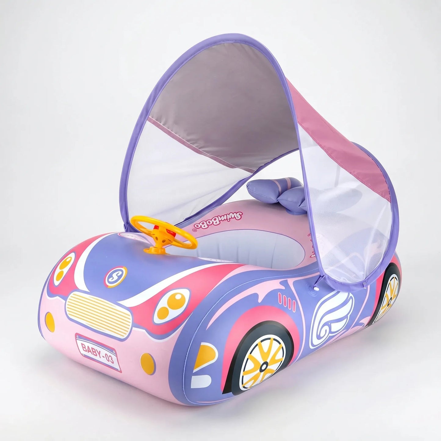 Inflatable Toddler Pool Float with Detachable Canopy – Safe and Enjoyable