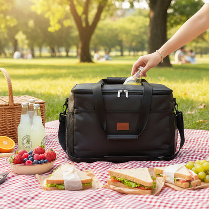 Insulated Lunch Bag with Zipper for Storing Fresh Food
