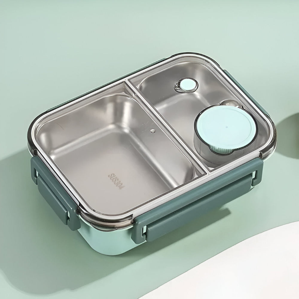 Compact Stainless Steel Lunch Box - Insulated and Leakproof Food Container