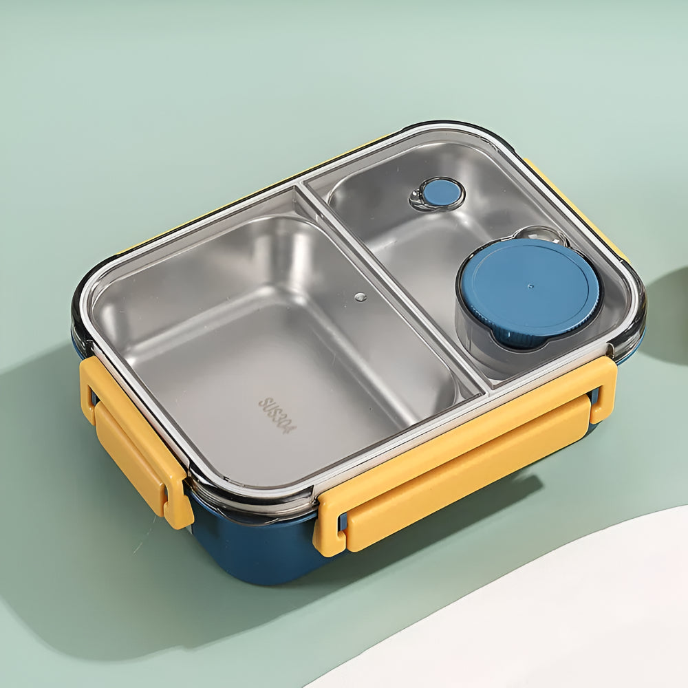 Compact Stainless Steel Lunch Box - Insulated and Leakproof Food Container