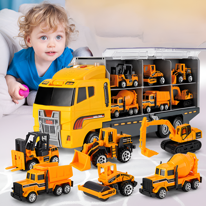 Mini Alloy Vehicle Toy Set for Kids with Realistic Sound Effects