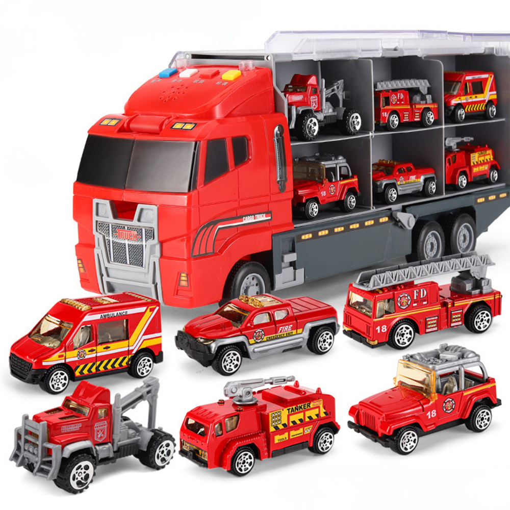 Mini Alloy Vehicle Toy Set for Kids with Realistic Sound Effects