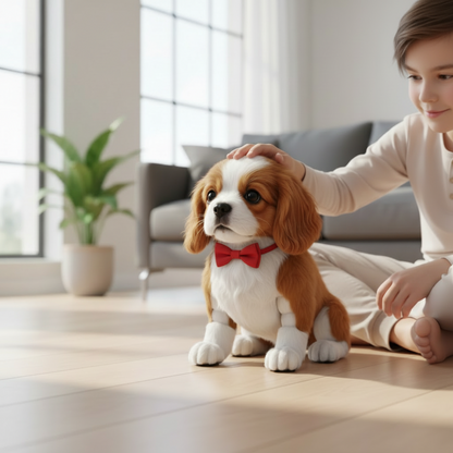 Touch-Responsive Moving Puppy Plush Toy – Interactive Soft Pet for Kids