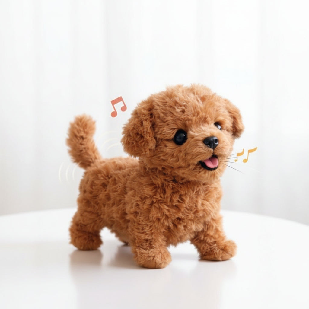 Plush Walking and Barking Puppy Toy – Soft Interactive Companion for Children