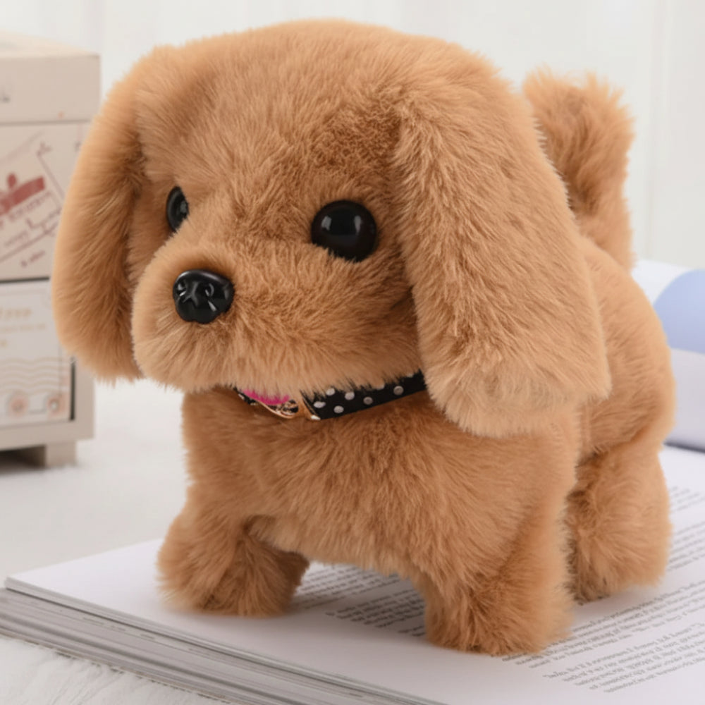Plush Interactive Robot Dog Toy – Walking & Barking Actions for Kids