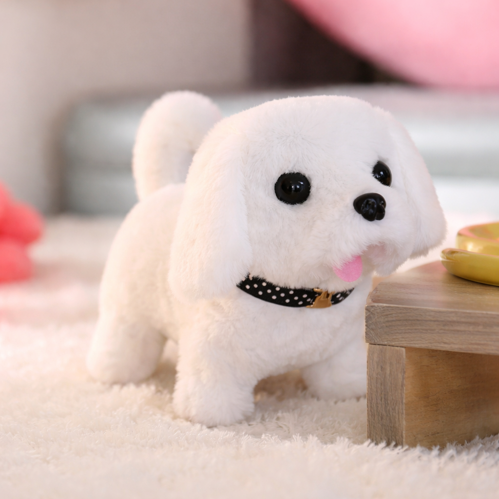 Plush Puppy Dog Toy – Interactive Walking and Barking Robot for Fun
