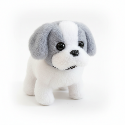 Plush Interactive Puppy Toy with Walking and Barking Features for Kids