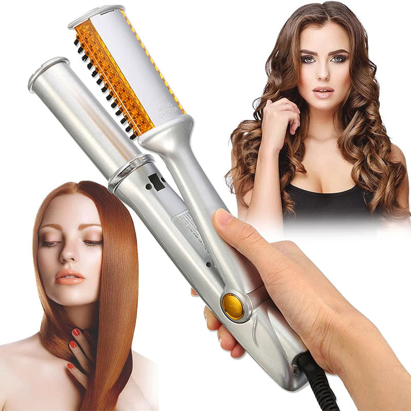 Dual Function Rotating Hair Brush for Styling