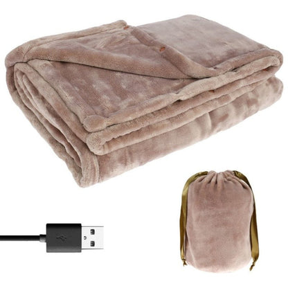 Cozy USB Electric Blanket with Plush Flannel, 63 x 33 Inches
