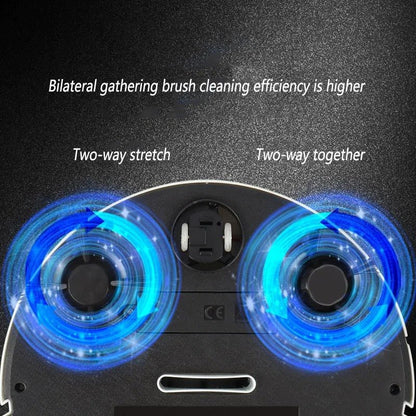 Quiet Robot Vacuum with Fine Particle Filter for Hard Surface Cleaning