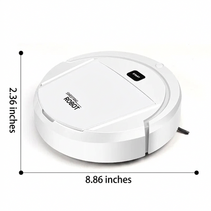 Quiet Robot Vacuum with Fine Particle Filter for Hard Surface Cleaning