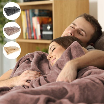 Cozy USB Electric Blanket with Plush Flannel, 63 x 33 Inches