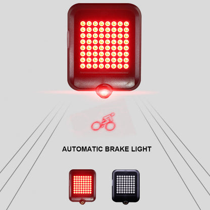 Advanced Bicycle Rear Light with Motion-Triggered Indicators and Laser Safety Lines
