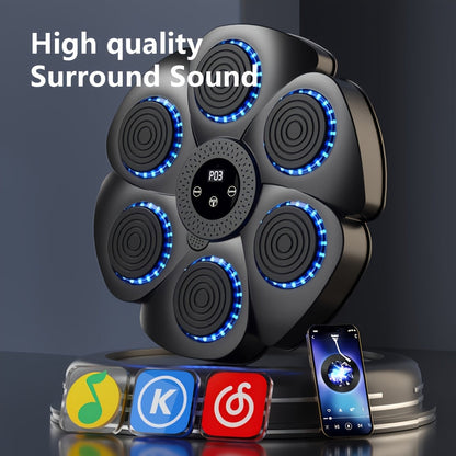 Wall-Mounted Punching Target with LED Lights, Sound, and Scoring – USB-C Rechargeable