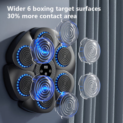 Wall-Mounted Punching Target with LED Lights, Sound, and Scoring – USB-C Rechargeable