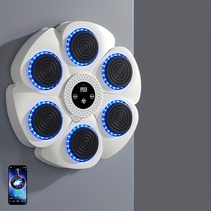 Interactive Wall-Mounted Boxing Trainer with LED Feedback