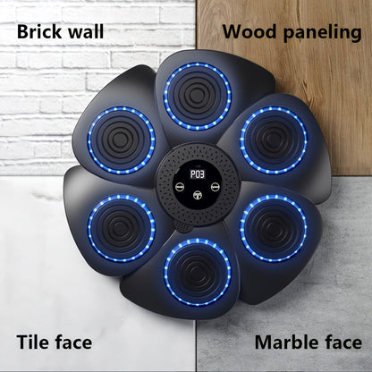 Interactive Wall-Mounted Boxing Trainer with LED Feedback