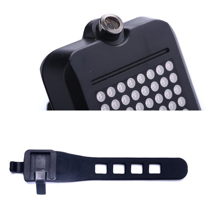 Advanced Bicycle Rear Light with Motion-Triggered Indicators and Laser Safety Lines